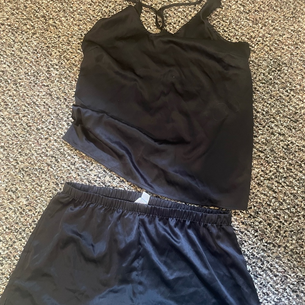 Stars Above Black Women's Pajama Set